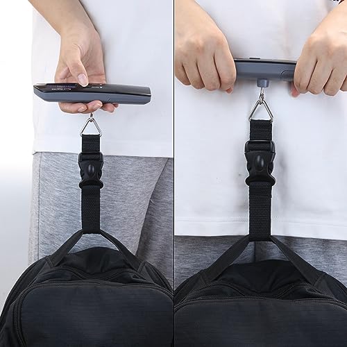 Snowyee Luggage Scale for Suitcases Max Scaling 110 Pound/ 50 Kilogram for Travel with 4 Units Functional (kg/g/lb/oz)