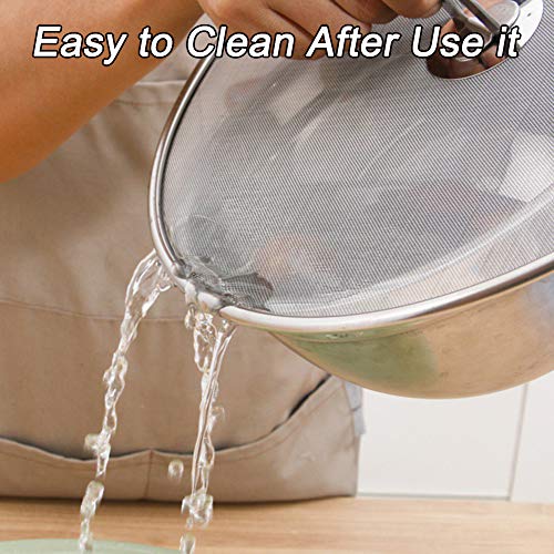 Snowyee Splatter Screen, 2 in 1 Stainless Steel Splatter Guard for Frying Pan