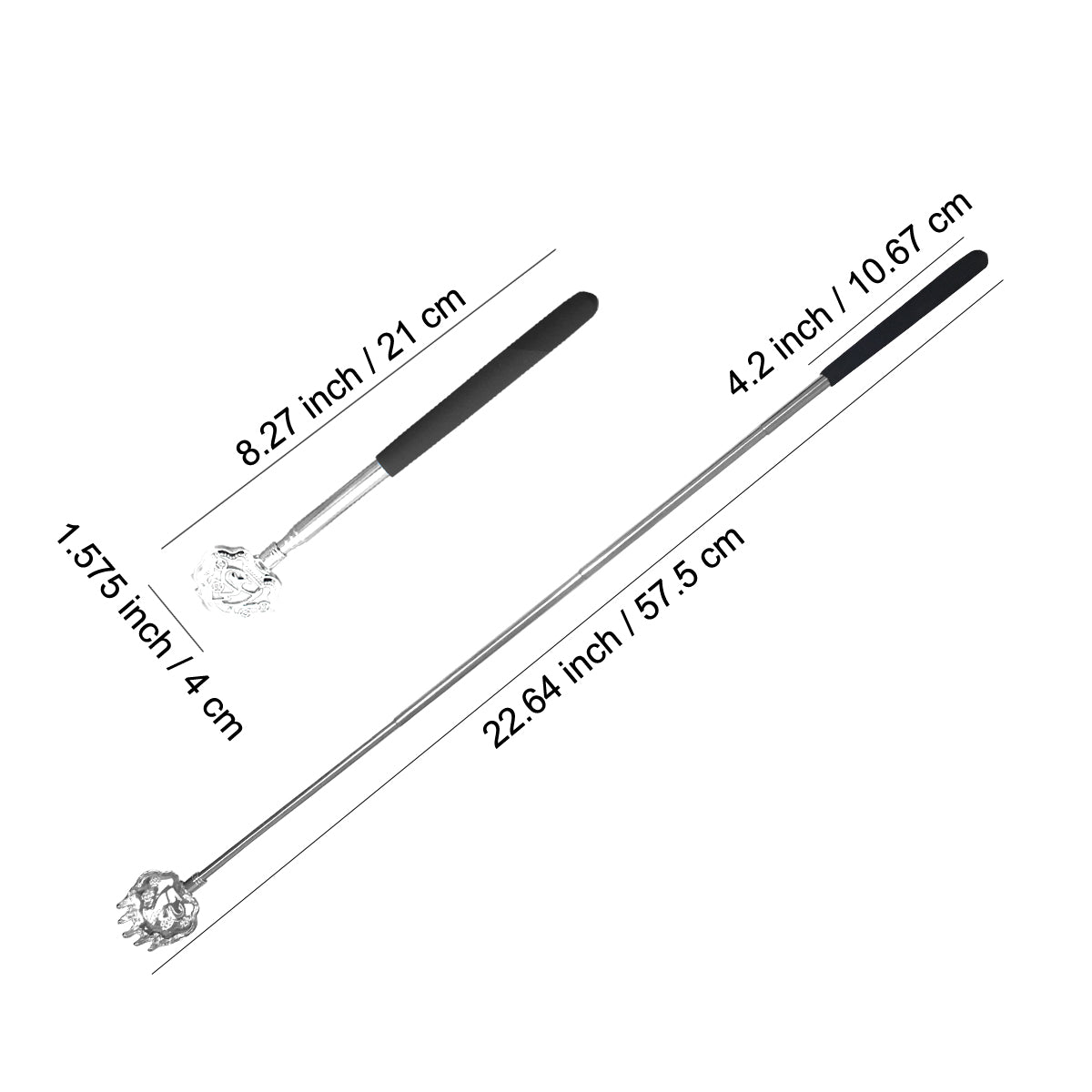 Snowyee Best Back Scratcher Amazon for Women Men Extendable Telescoping Adjustable Includes Rake Bear and Eagle Claw kit