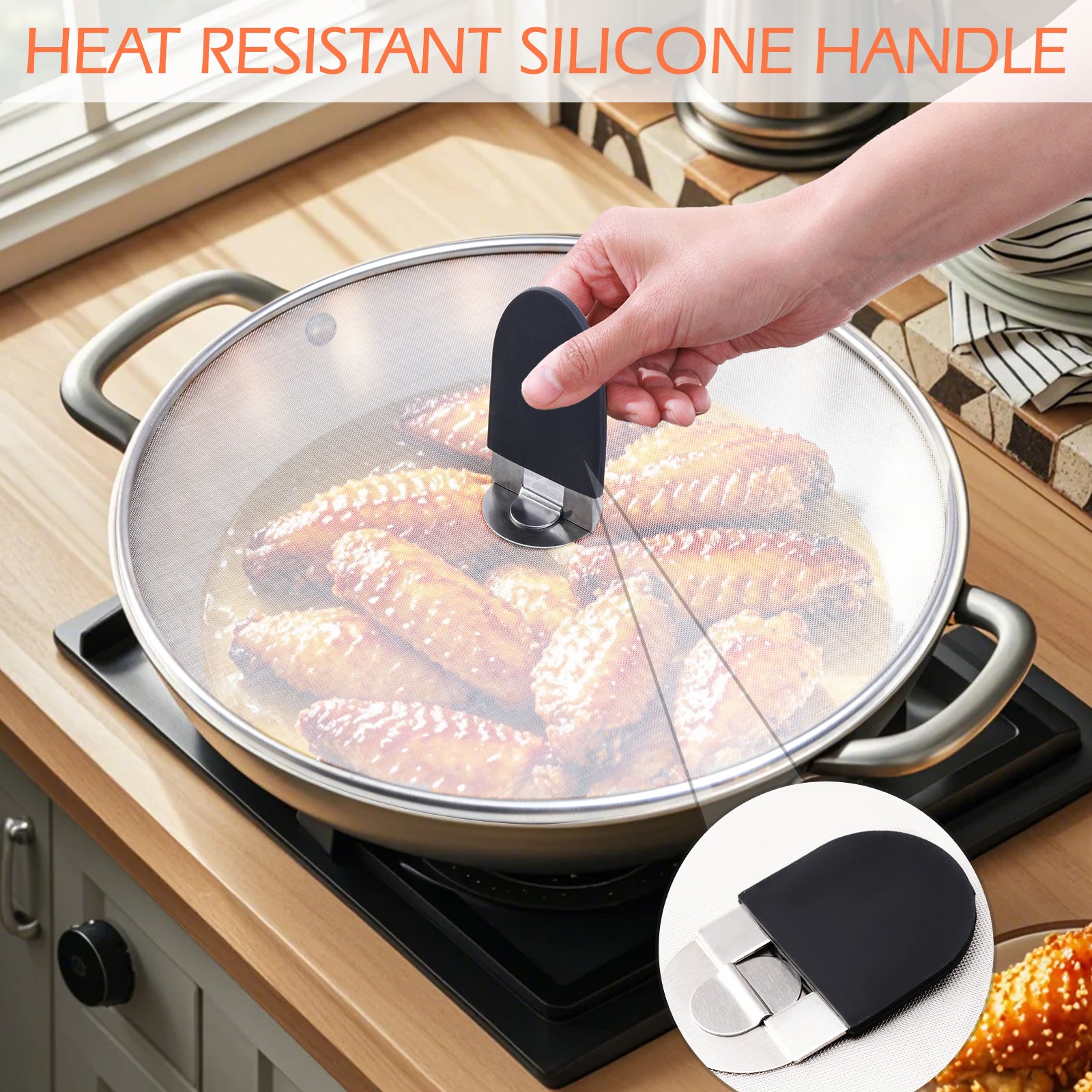 Nineware Disposable Frying Pan Covers - 20 Pack Grease Splatter Guards For Stovetop Cooking (Made In Korea)