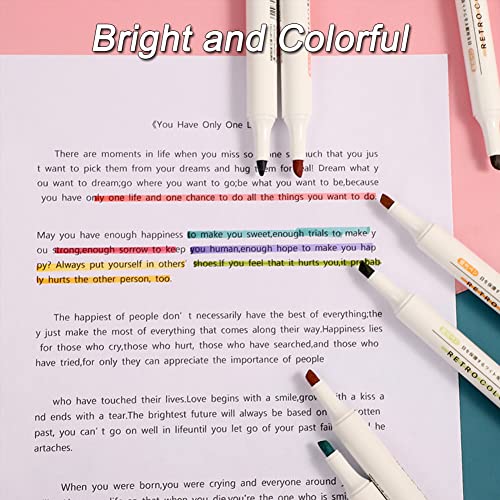 Snowyee Highlighters Pens within Multiple Colors for Printing and Drawing (Multi Colors / 12 Pieces)